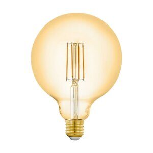 Лампа светодиодная филаментная диммируемая Eglo E27 6W 2200K шар янтарный 12573